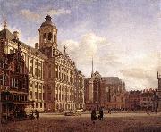 HEYDEN, Jan van der The New Town Hall in Amsterdam after oil painting